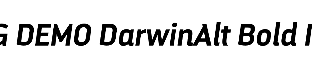  DEMO DarwinAlt Bold Italic Regular