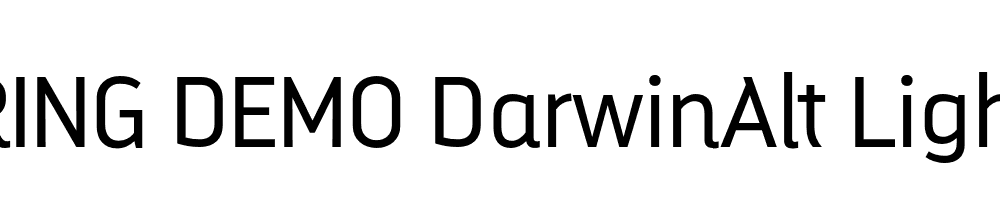  DEMO DarwinAlt Light Regular