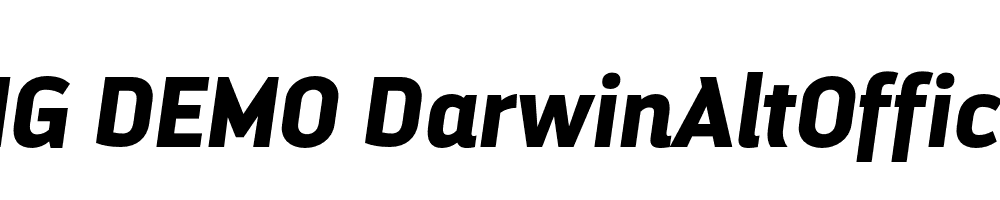  DEMO DarwinAltOffice Bold Italic