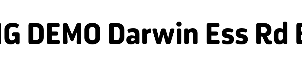  DEMO Darwin Ess Rd Bold Regular