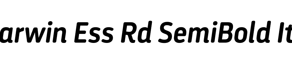  DEMO Darwin Ess Rd SemiBold It Regular