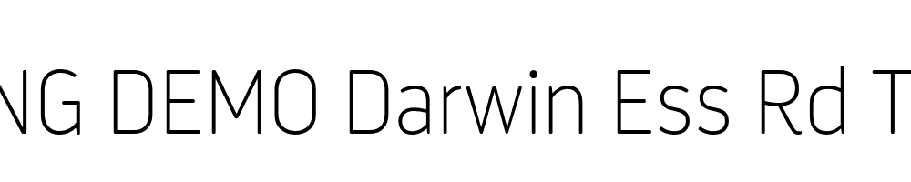  DEMO Darwin Ess Rd Thin Regular