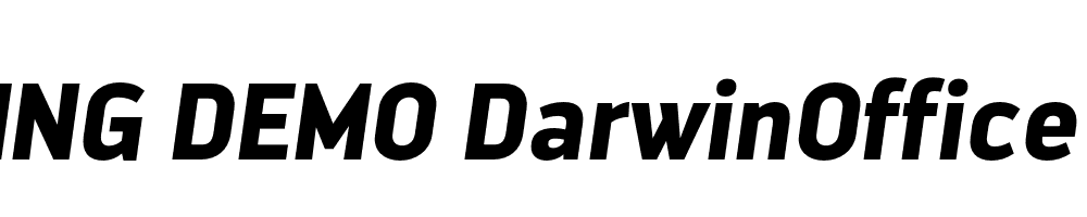  DEMO DarwinOffice Bold Italic