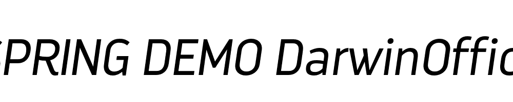  DEMO DarwinOffice Italic