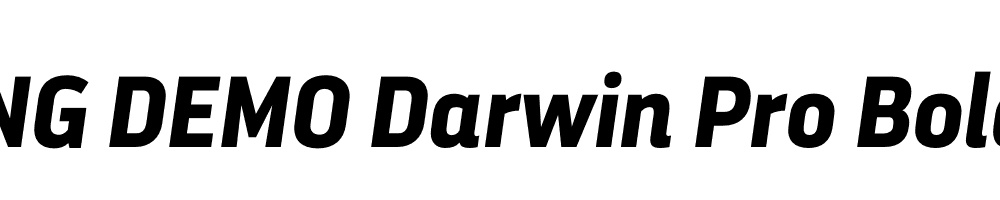  DEMO Darwin Pro Bold It Regular