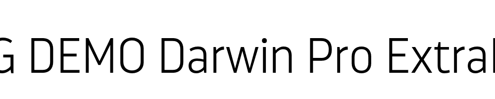  DEMO Darwin Pro ExtraLight Regular