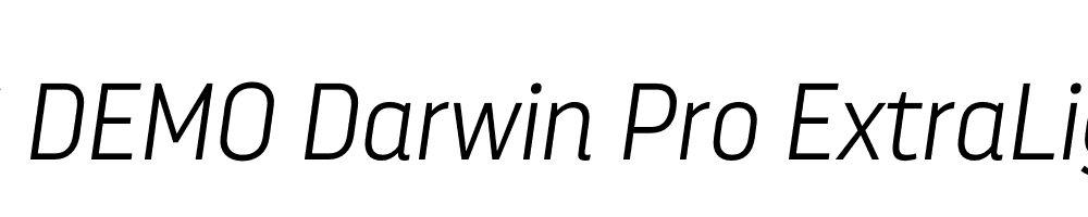  DEMO Darwin Pro ExtraLight It Regular