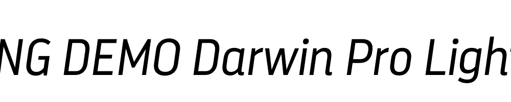  DEMO Darwin Pro Light It Regular