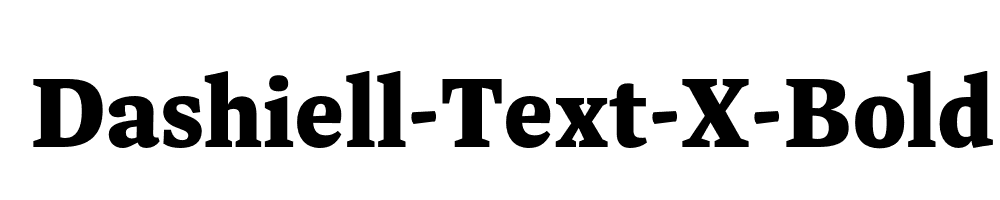 Dashiell-Text-X-Bold