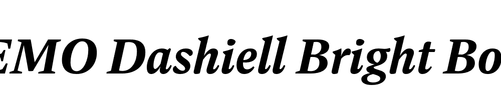 FSP DEMO Dashiell Bright Bold Italic