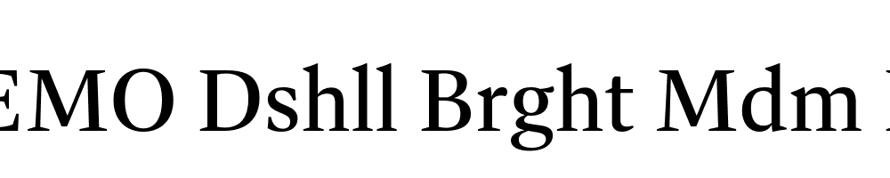 FSP DEMO Dshll Brght Mdm Regular