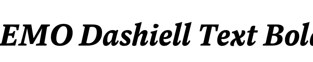 FSP DEMO Dashiell Text Bold Italic