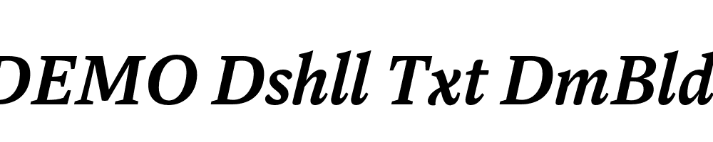 FSP DEMO Dshll Txt DmBld Italic