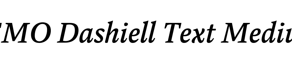 FSP DEMO Dashiell Text Medium Italic