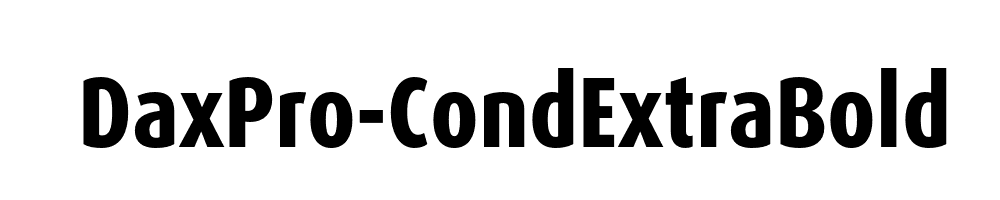 DaxPro-CondExtraBold