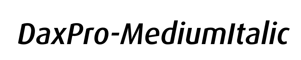 DaxPro-MediumItalic