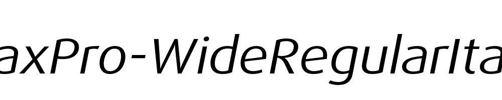 DaxPro-WideRegularItalic