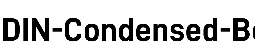 D Din Condensed Bold