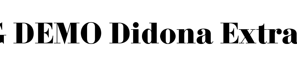  DEMO Didona Extra Bold Regular