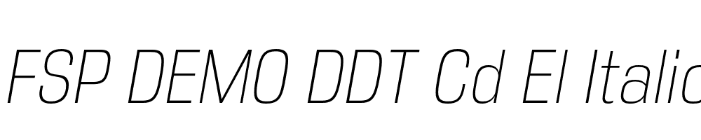 FSP DEMO DDT Cd El Italic