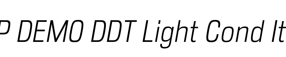 FSP DEMO DDT Light Cond Italic