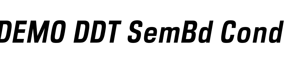 FSP DEMO DDT SemBd Cond Italic