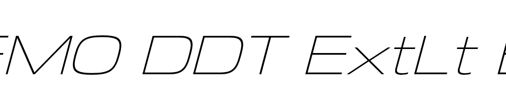 FSP DEMO DDT ExtLt Ext Italic