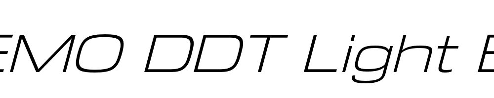 FSP DEMO DDT Light Ext Italic