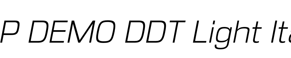 FSP DEMO DDT Light Italic