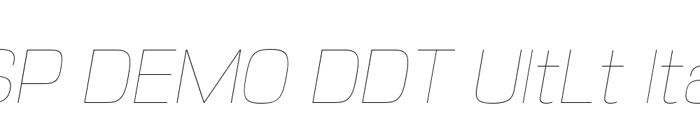 FSP DEMO DDT UltLt Italic