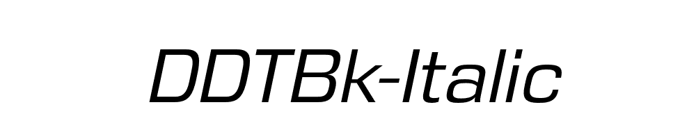 DDTBk-Italic