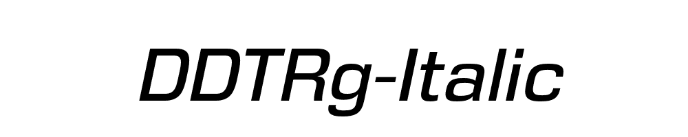 DDTRg-Italic