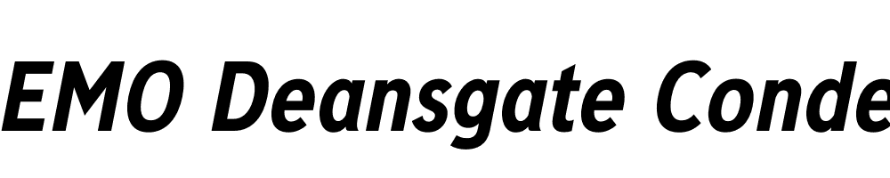  DEMO Deansgate Condensed Bold Italic