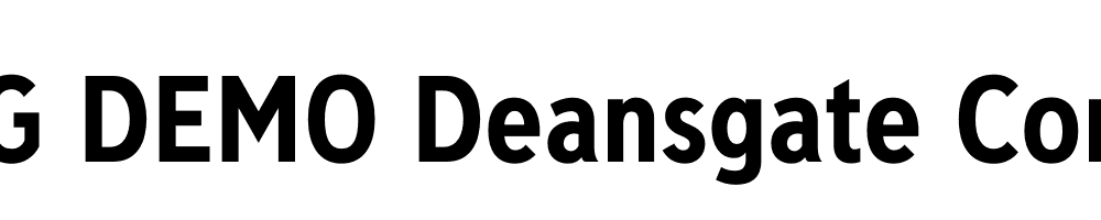  DEMO Deansgate Condensed Bold