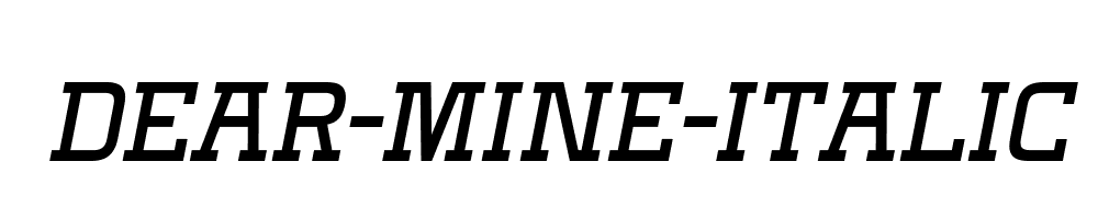 Dear-Mine-Italic