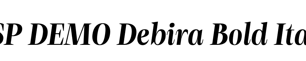 FSP DEMO Debira Bold Italic