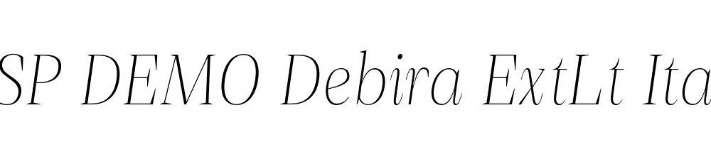 FSP DEMO Debira ExtLt Italic