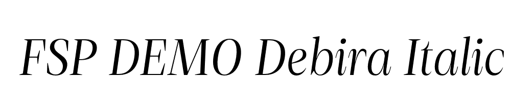 FSP DEMO Debira Italic