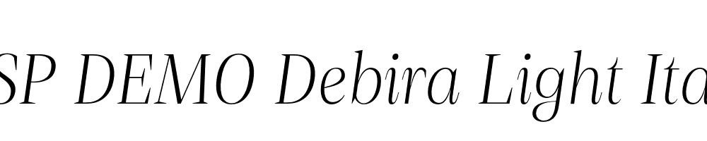 FSP DEMO Debira Light Italic