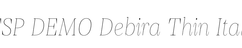 FSP DEMO Debira Thin Italic