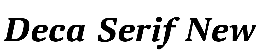 Deca Serif New