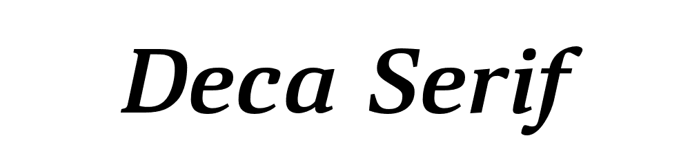 Deca Serif