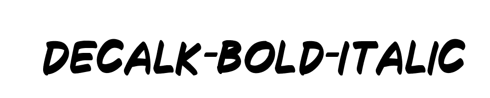 Decalk-Bold-Italic