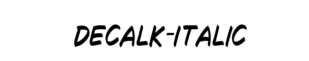 Decalk-Italic