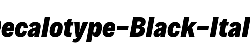 Decalotype-Black-Italic