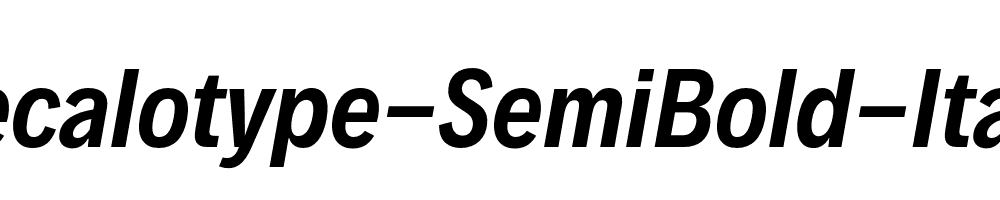 Decalotype-SemiBold-Italic