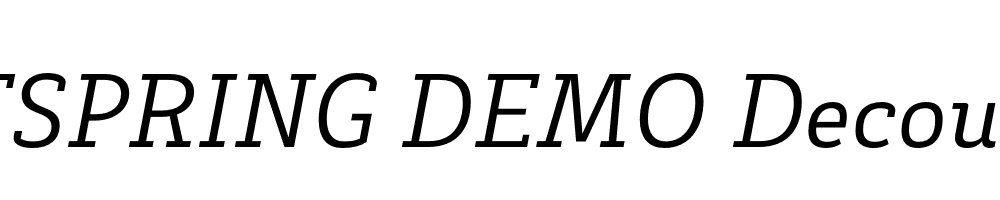  DEMO Decour Italic