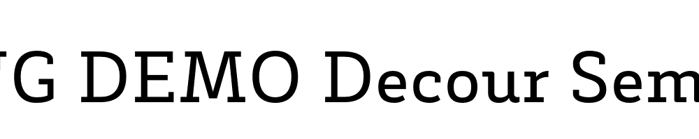  DEMO Decour Semibold Regular