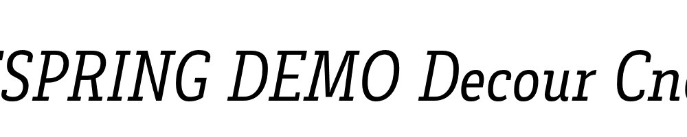  DEMO Decour Cnd Italic