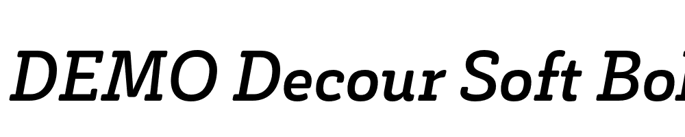  DEMO Decour Soft Bold Italic Regular